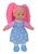 PAPUSA FLOWER DOLLY DIN MATERIAL TEXTIL 38CM CU PARUL ROZ SuperHeroes ToysZone