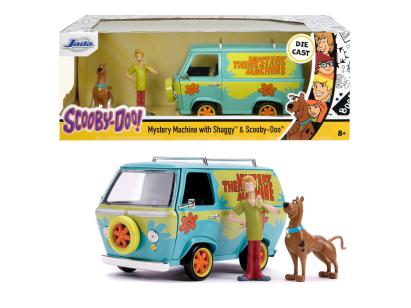 SCOOBY DOO MYSTERY VAN SET FORMAT DIN DUBITA METALICA SCARA 1:24 SI 2 FIGURINE SCOOBY DOO SI SHAGGY SuperHeroes ToysZone