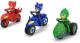 EROI IN PIJAMALE SET 3 MOTOCICLETE CU FIGURINA SCARA 1:64 SuperHeroes ToysZone