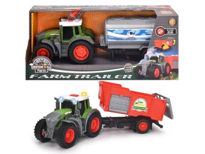 DICKIE FENDT TRACTOR CU REMORCA SuperHeroes ToysZone