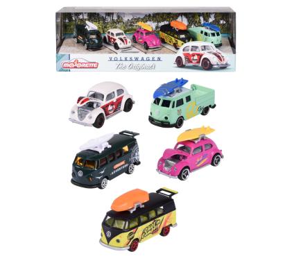 MAJORETTE SET 5 MASINUTE DIN METAL VOLKSWAGEN 7.5CM SuperHeroes ToysZone