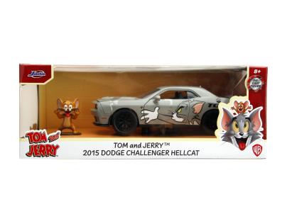 JADA MASINA METALICA DODGE CHALLENGER HELLCAT SCARA 1 LA 24 SI FIGURINA JERRY SuperHeroes ToysZone