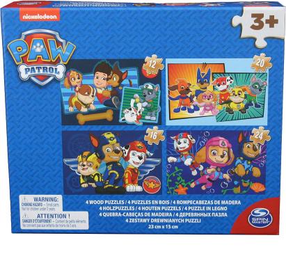 PATRULA CATELUSILOR PUZZLE 4IN1 DIN LEMN SuperHeroes ToysZone