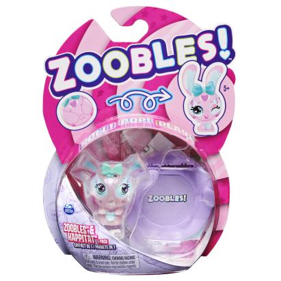 ZOOBLES ANIMALUTE COLECTABILE IEPURAS ROZ SuperHeroes ToysZone