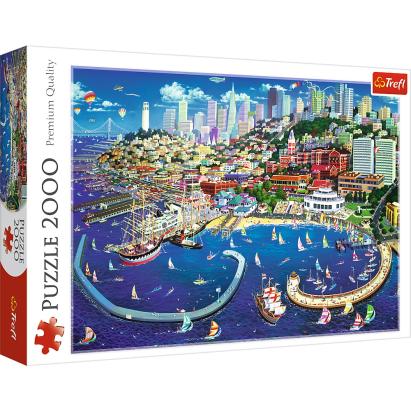 PUZZLE TREFL 2000 GOLFUL SAN FRANCISCO SuperHeroes ToysZone