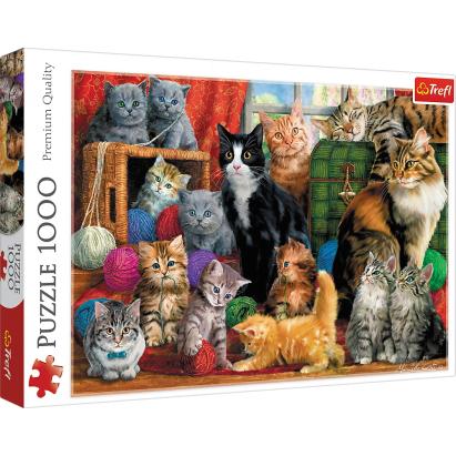 PUZZLE TREFL 1000 INTALNIREA PISICUTELOR SuperHeroes ToysZone