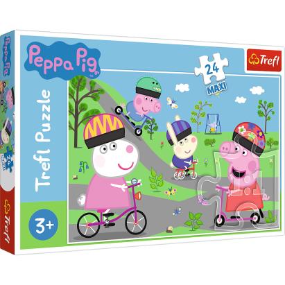 PUZZLE TREFL 24 MAXI PURCELUSA PEPPA PIG SuperHeroes ToysZone