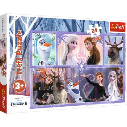 PUZZLE TREFL 24 MAXI FROZEN2 O LUME MAGICA SuperHeroes ToysZone