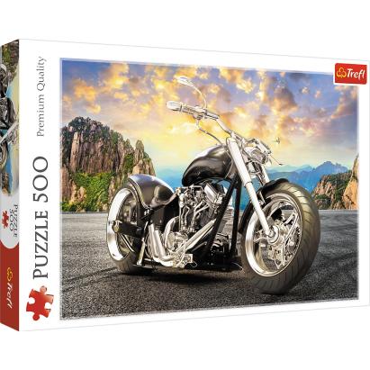 PUZZLE TREFL 500 MOTOCICLETA NEAGRA SuperHeroes ToysZone