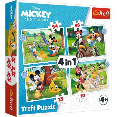 PUZZLE TREFL 4IN1 MICKEY MOUSE ZIUA DEOSEBITA SuperHeroes ToysZone