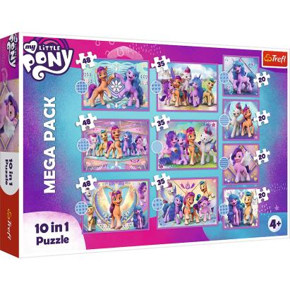 PUZZLE TREFL 10IN1 MY LITTLE PONY -  PONEII STRALUCITORI SuperHeroes ToysZone