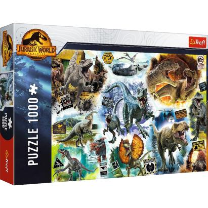 PUZZLE TREFL 1000 JURASSIC WORLD PE URMELE DINOZAURILOR SuperHeroes ToysZone