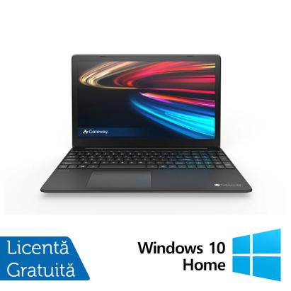Laptop Nou Gateway GWTN156, Intel Core i3-1115G4 1.70 - 4.10GHz, 8GB DDR4, 256GB SSD, Full HD IPS LCD, Black, Windows 10 Home, 15.6 Inch, Webcam NewTechnology Media