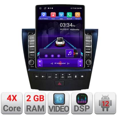Navigatie dedicata  Lexus GS-04  2004-2011 K- GS-04 ecran tip TESLA 9.7" cu Android Radio Bluetooth Internet GPS WIFI 2+32 DSP Quad Core CarStore Technology