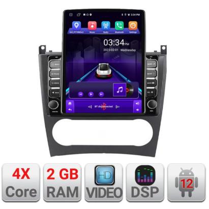 Navigatie dedicata Mercedes W203 CLC K-093 ecran tip TESLA 9.7" cu Android Radio Bluetooth Internet GPS WIFI 2+32 DSP Quad Core CarStore Technology