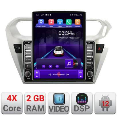 Navigatie dedicata Peugeot 301 Citroen K-Elisee K-301 ecran tip TESLA 9.7" cu Android Radio Bluetooth Internet GPS WIFI 2+32 DSP Quad Core CarStore Technology
