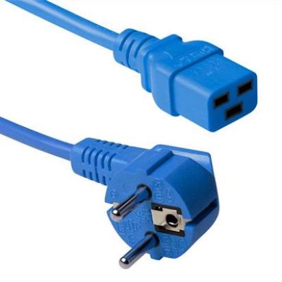 Cablu de alimentare UPS 230V, 16A, 1.20M, Schuko la IEC C19, Albastru NewTechnology Media