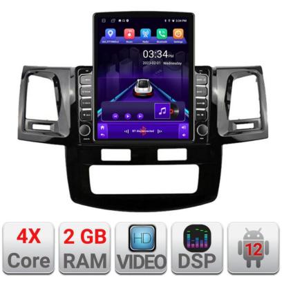 Navigatie dedicata Toyota Hilux 2008-2014 K-143 ecran tip TESLA 9.7" cu Android Radio Bluetooth Internet GPS WIFI 2+32 DSP Quad Core CarStore Technology