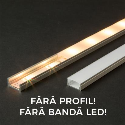 Ecran opal pt. profil aluminiu LED - 1000 mm Best CarHome