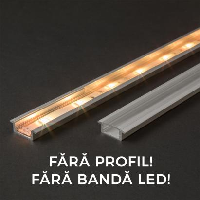 Ecran transparent pt. profil aluminiu LED - 2000 mm Best CarHome