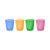 Set 4 pahare colorate pentru bebelusi si copii, 300 ml, fara BPA, 18+ luni, Nip 37061 Children SafetyCare