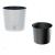 Ghiveci decorativ de flori, Prosperplast, Rato Round, rotund, alb, 20x19 cm GartenVIP DiyLine