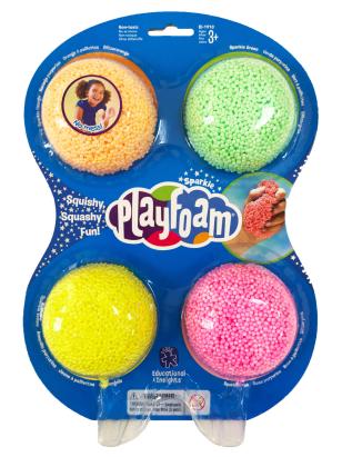 Spuma de modelat cu sclipici Playfoam™ - Set 4 culori PlayLearn Toys