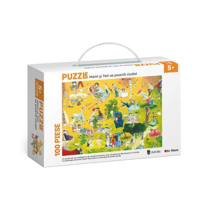 Puzzle - Mami si tati se poarta ciudat (100 piese) PlayLearn Toys