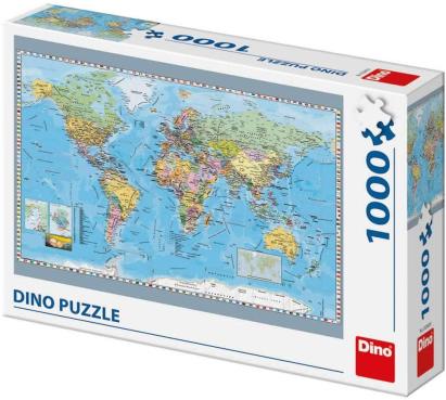 Puzzle - Harta politica a lumii (1000 piese) PlayLearn Toys