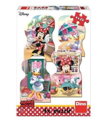 Puzzle 4 in 1 - Minnie si Daisy in vacanta (4 x 54 piese) PlayLearn Toys
