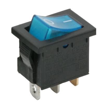 Intrerupator basculant, 1 circuit, 6A-250V, OFF-ON, iluminare albastr,a Best CarHome