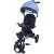 Tricicleta pliabila pentru copii Impera albastru, scaun rotativ, copertina de soare, maner pentru parinti Kidscare for Your BabyKids
