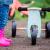 Tricicleta fara pedale transformabila Tiny Tot gri-verzui, +12 luni – Kinderfeets for Your BabyKids