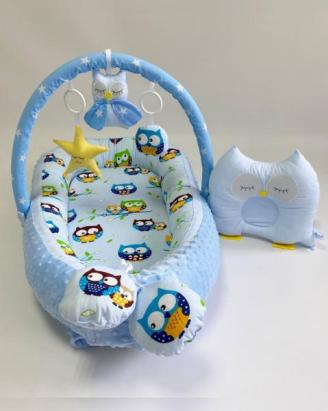 Babynest Plush MyKids 0115 Owls Blue GreatGoods Plaything