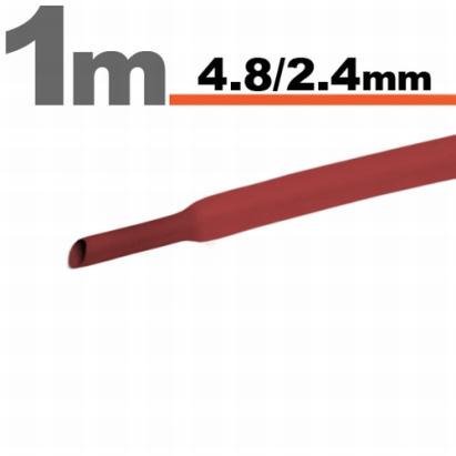 Tub Termocontractibil Rosu • 4,8 / 2,4 mm Best CarHome