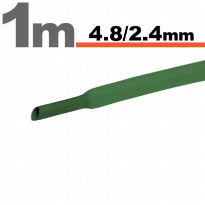 Tub Termocontractibil Verde • 4,8 / 2,4 mm Best CarHome