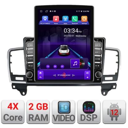 Navigatie dedicata Mercedes ML W166 NTG4.5 K-W166 ecran tip TESLA 9.7" cu Android Radio Bluetooth Internet GPS WIFI 2+32 DSP Quad Core CarStore Technology