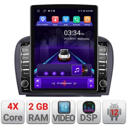 Navigatie dedicata Mercedes SL W230 2004-2011 K-W230 ecran tip TESLA 9.7" cu Android Radio Bluetooth Internet GPS WIFI 2+32 DSP Quad Core CarStore Technology