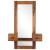 Oglindă cosmetică cu 2 sertare, lemn masiv de sheesham GartenMobel Dekor