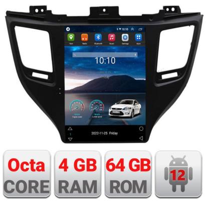 Navigatie dedicata tip Tesla Hyundai Tucson 2015-2020 radio gps internet 8Core 4G carplay android auto 4+64 kit-tesla-546+EDT-E420 CarStore Technology