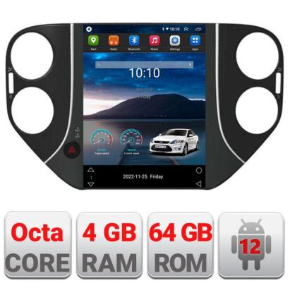 Navigatie dedicata tip Tesla VW Tiguan 2007-2012 radio gps internet 8Core 4G carplay android auto 4+64 kit-tesla-tiguan-10+EDT-E420 CarStore Technology