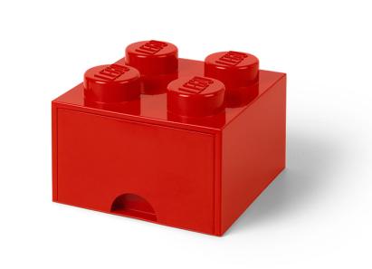 LEGO Cutie depozitare LEGO 2x2 cu sertar, rosu Quality Brand