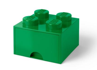 LEGO Cutie depozitare LEGO 2x2 cu sertar, verde Quality Brand