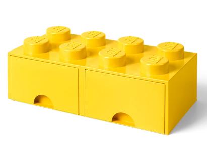 LEGO Cutie depozitare LEGO 2x4 cu sertare, galben Quality Brand