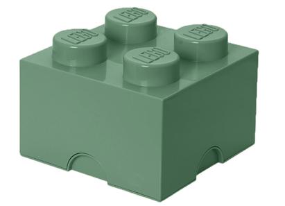 LEGO Cutie depozitare LEGO 2X2 verde nisip Quality Brand