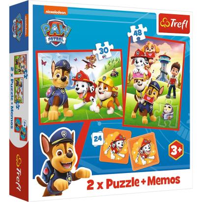 PUZZLE TREFL 2IN1 MEMO PATRULA CATELUSILOR ECHIPA IN ACTIUNE SuperHeroes ToysZone