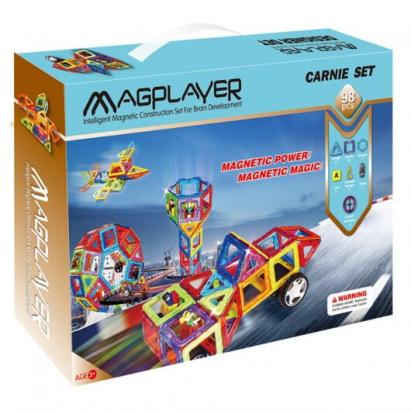 Joc de constructie magnetic - 98 piese PlayLearn Toys