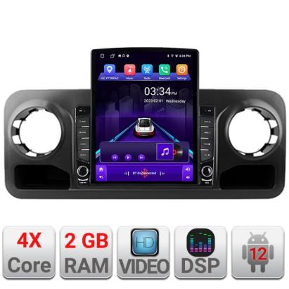 Navigatie dedicata Mercedes Sprinter 2018-  Android radio gps internet quad core 2+32GB ecran vertical 9.7" Kit-sprinter+EDT-E708 CarStore Technology