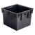 Ghiveci de flori, Prosperplast, Rato Low, patrat, 6.8 L, imitatie ratan, alb, 20x20x20.2 cm GartenVIP DiyLine