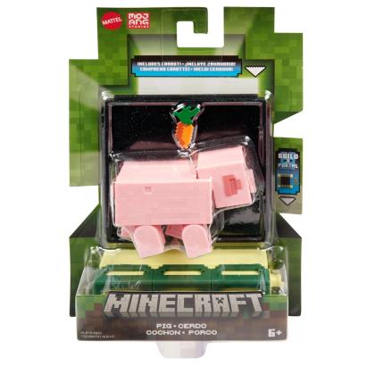 MINECRAFT CRAFT A BLOCK FIGURINA PIG 8CM SuperHeroes ToysZone